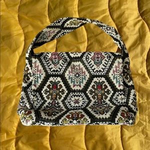 vintage geometric tribal pattern handbag